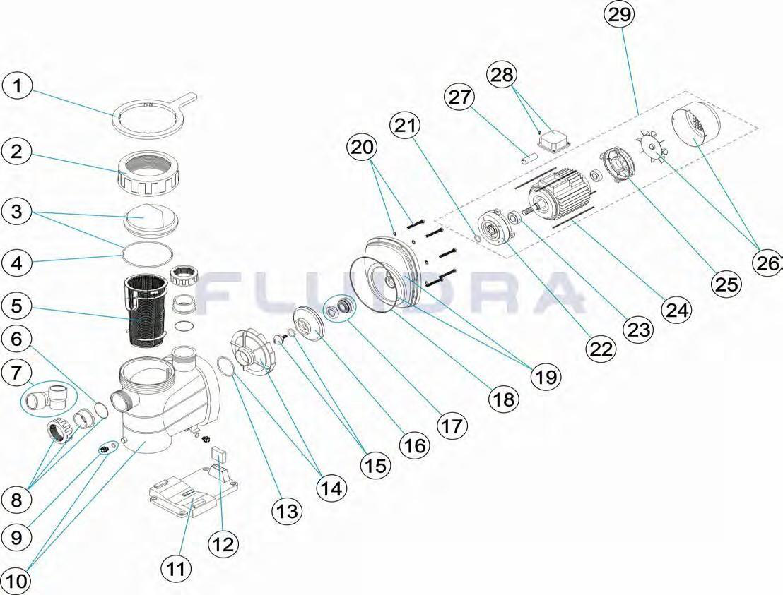 ASTRAL POMPA ÖN F1LTRE KAPAK CONTASI D.151,7*6,99