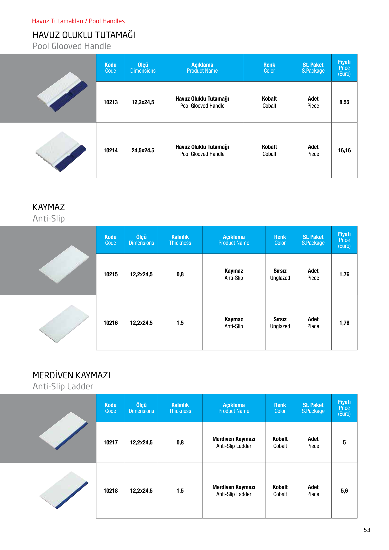 Pool Handles
