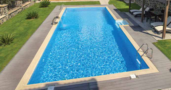 Fipool panel pool systems are not limited in size and dimension. Production can be done in desired size,