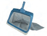Blue Line-Pool Plastic surface scoop with clip.