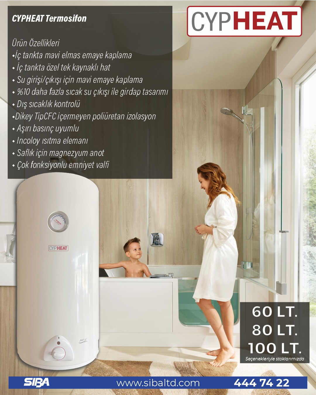 CYPHEAT Termosifon 60 LT