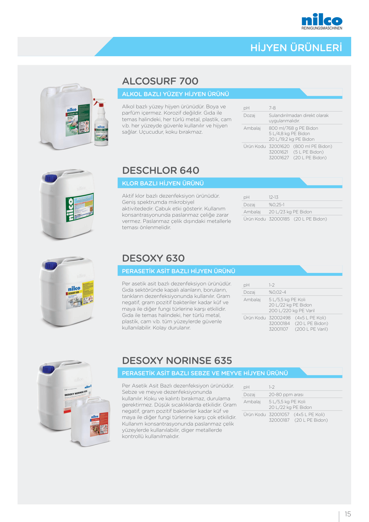 ASCALE 511 Kuvvetli Asidik Temizlik Ürünü - 20 L