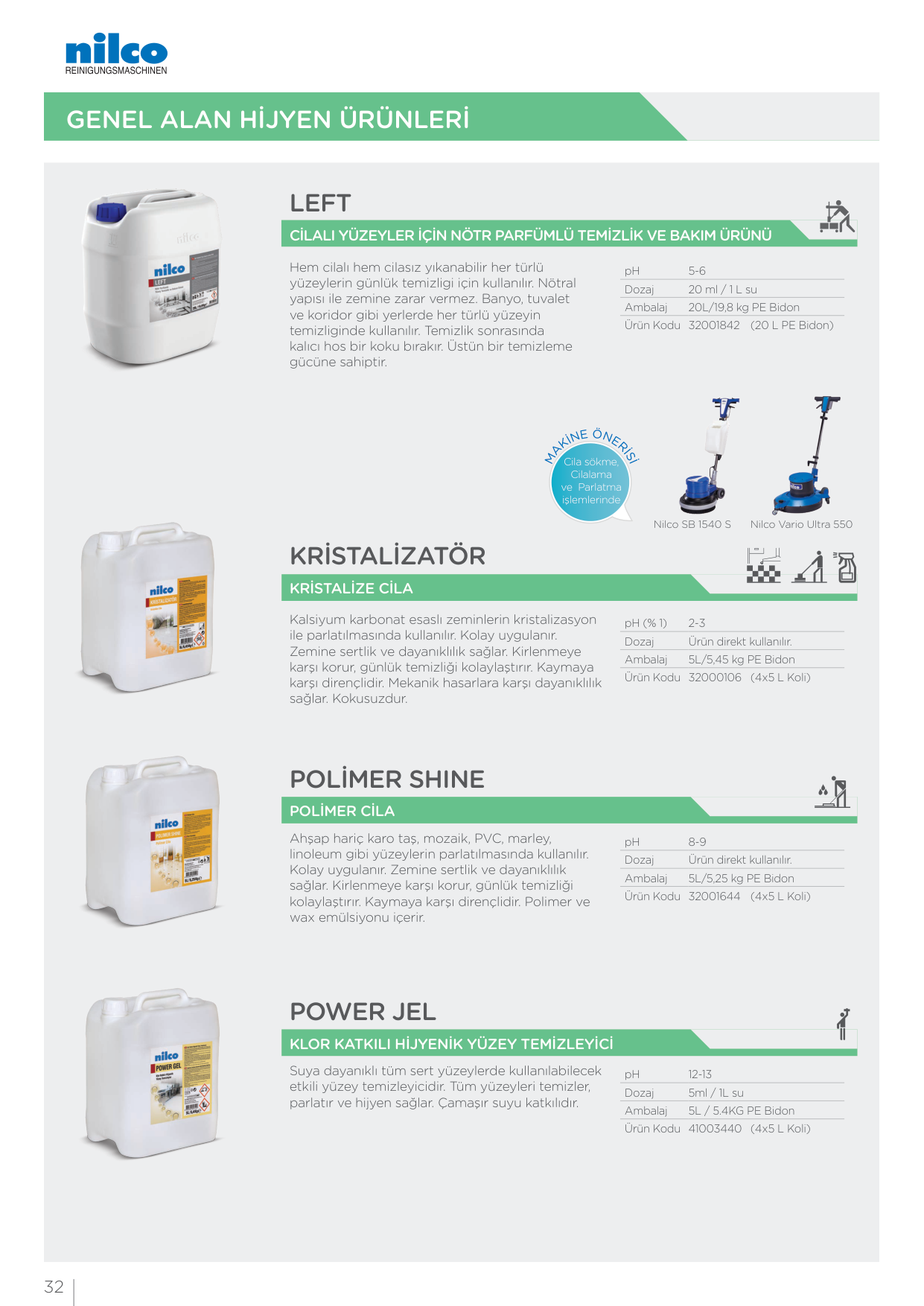 POWER JEL Klor Katkılı Hijyenik Yüzey Temizleyici - 5 L