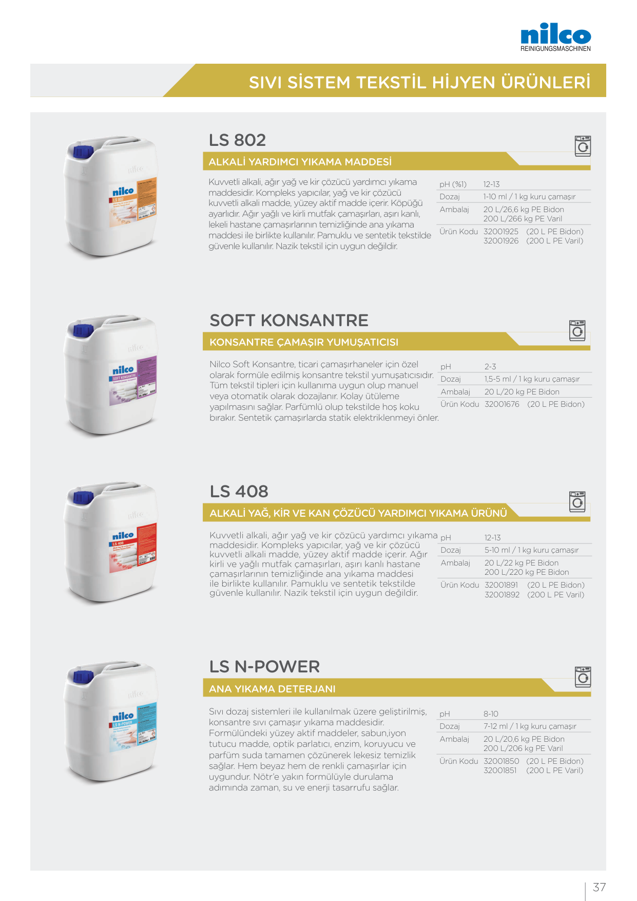 LS 408 Alkali Yağ, Kir ve Kan Çözücü Yardımcı Yıkama Ürünü - 20 L